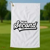 2nd Grade Team School Teacher Second Baseball Style Golf Towel thumb 1