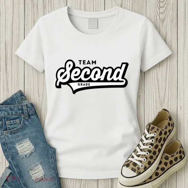 2nd Grade Team School Teacher Second Baseball Style Women's T-Shirt