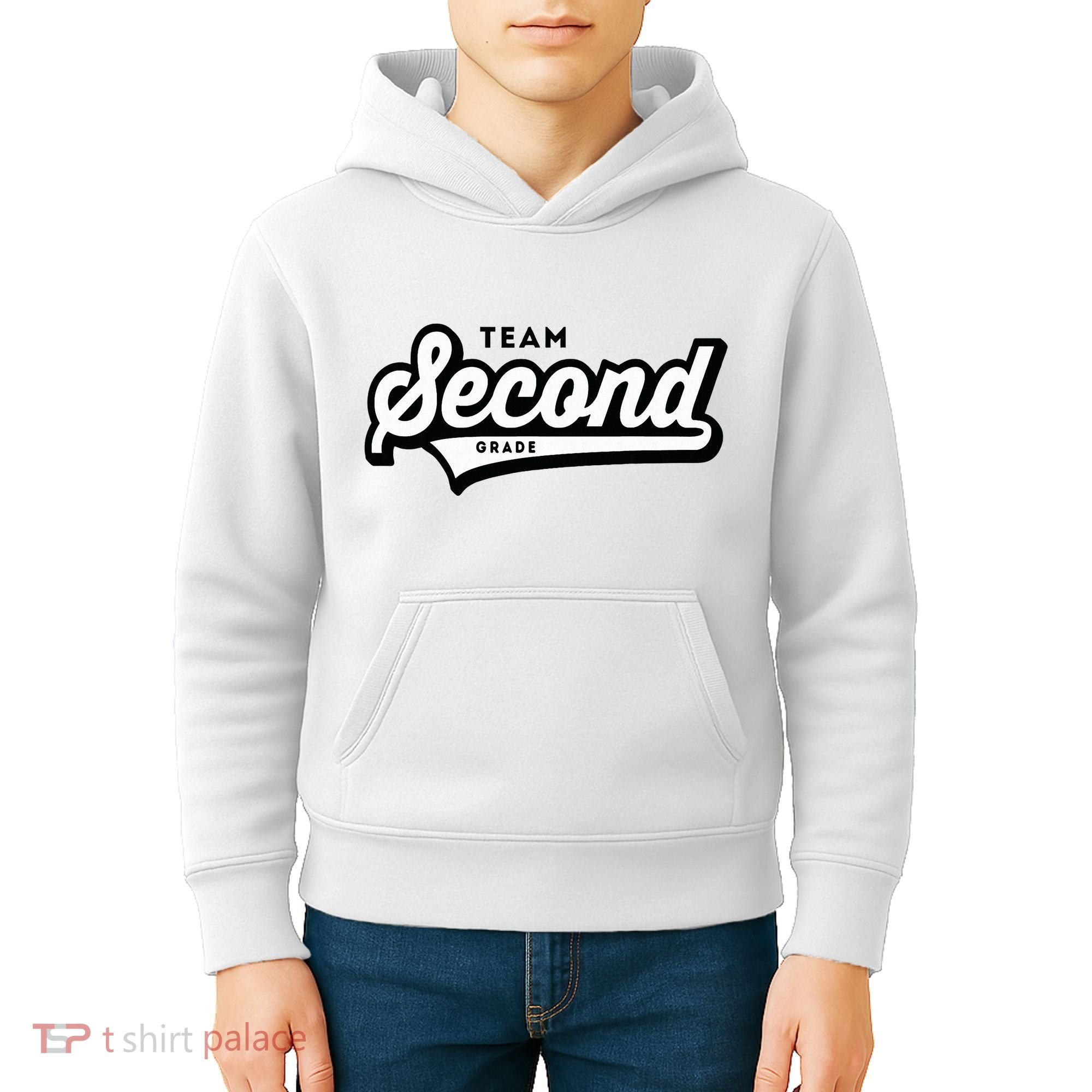 2nd Grade Team School Teacher Second Baseball Style Kids Hoodie