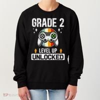 2nd Grade Unlocked Level Up Back To School Second Grade Women's Sweatshirt thumb 0