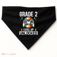 2nd Grade Unlocked Level Up Back To School Second Grade USA-Made Doggie Bandana thumb 0