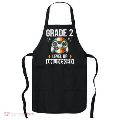 2nd Grade Unlocked Level Up Back To School Second Grade Apron