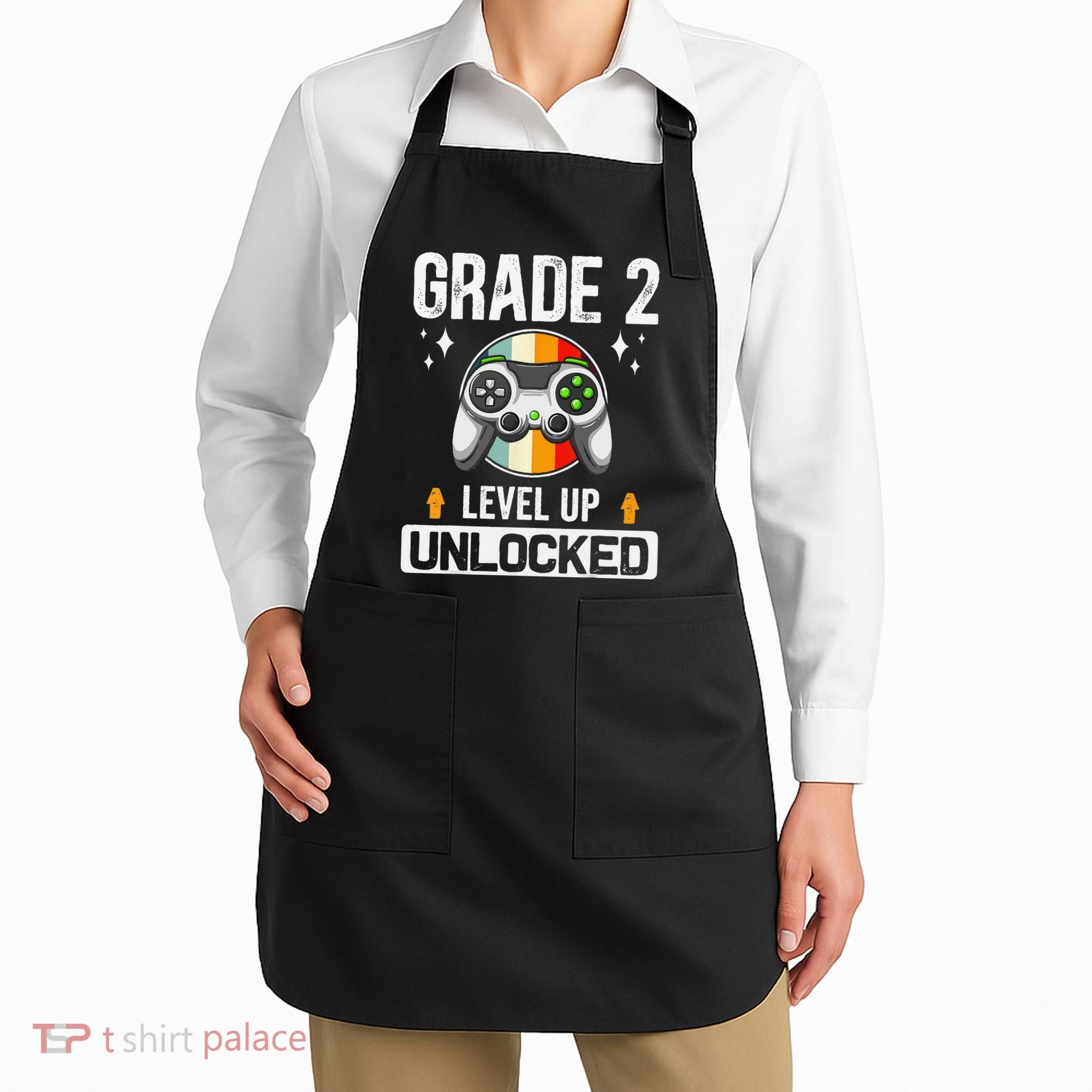 2nd Grade Unlocked Level Up Back To School Second Grade Apron