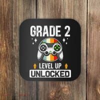 2nd Grade Unlocked Level Up Back To School Second Grade Coaster thumb 0