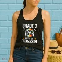 2nd Grade Unlocked Level Up Back To School Second Grade Women's Tank Top thumb 2