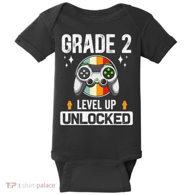 2nd Grade Unlocked Level Up Back To School Second Grade Baby Bodysuit