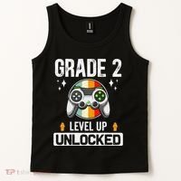 2nd Grade Unlocked Level Up Back To School Second Grade Tank Top thumb 2