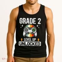 2nd Grade Unlocked Level Up Back To School Second Grade Tank Top thumb 3
