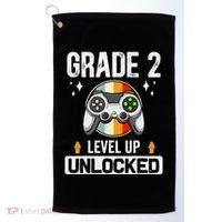 2nd Grade Unlocked Level Up Back To School Second Grade Golf Towel thumb 0