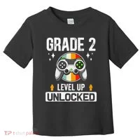 2nd Grade Unlocked Level Up Back To School Second Grade Toddler T-Shirt thumb 0