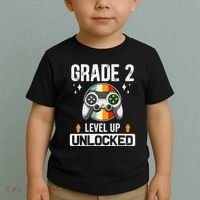 2nd Grade Unlocked Level Up Back To School Second Grade Toddler T-Shirt thumb 2