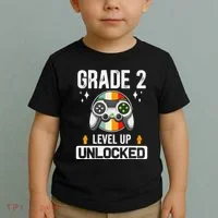 2nd Grade Unlocked Level Up Back To School Second Grade Toddler T-Shirt thumb 2