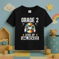 2nd Grade Unlocked Level Up Back To School Second Grade Toddler T-Shirt thumb 3