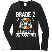 2nd Grade Unlocked Level Up Back To School Second Grade Women's Long Sleeve Shirt thumb 0