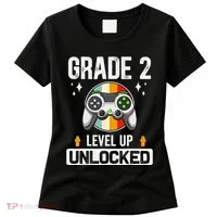 2nd Grade Unlocked Level Up Back To School Second Grade Women's T-Shirt thumb 0