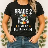 2nd Grade Unlocked Level Up Back To School Second Grade Women's T-Shirt thumb 2