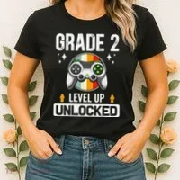 2nd Grade Unlocked Level Up Back To School Second Grade Women's T-Shirt thumb 2