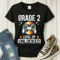 2nd Grade Unlocked Level Up Back To School Second Grade Women's T-Shirt thumb 3