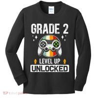 2nd Grade Unlocked Level Up Back To School Second Grade Kids Long Sleeve Shirt thumb 0