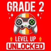 2nd Grade Unlocked Level Up Back To School Second Grade Santa Hat thumb 1