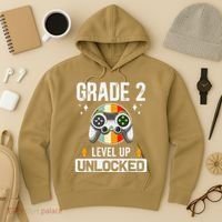 2nd Grade Unlocked Level Up Back To School Second Grade Hoodie thumb 3