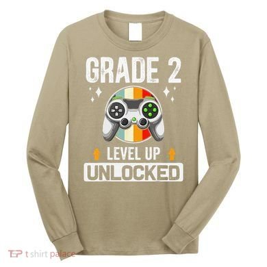 2nd Grade Unlocked Level Up Back To School Second Grade Long Sleeve Shirt