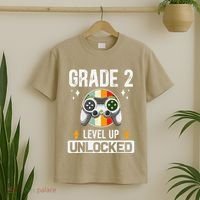 2nd Grade Unlocked Level Up Back To School Second Grade T-Shirt thumb 2