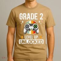 2nd Grade Unlocked Level Up Back To School Second Grade T-Shirt thumb 3