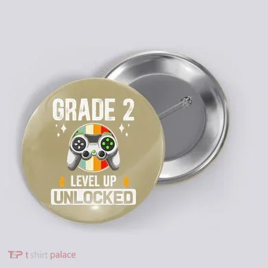 2nd Grade Unlocked Level Up Back To School Second Grade Button