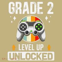2nd Grade Unlocked Level Up Back To School Second Grade Polo thumb 2