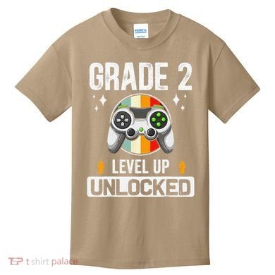 2nd Grade Unlocked Level Up Back To School Second Grade Kids T-Shirt