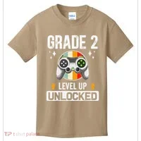 2nd Grade Unlocked Level Up Back To School Second Grade Kids T-Shirt thumb 0