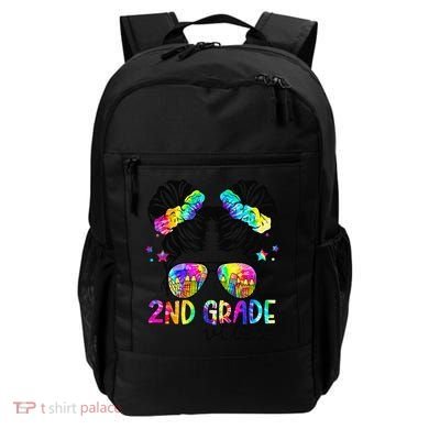 2nd Grade Vibes Messy Bun Team Second Grade Back To School Backpack