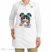 2nd Grade Vibes Messy Bun Team Second Grade Back To School Apron thumb 2