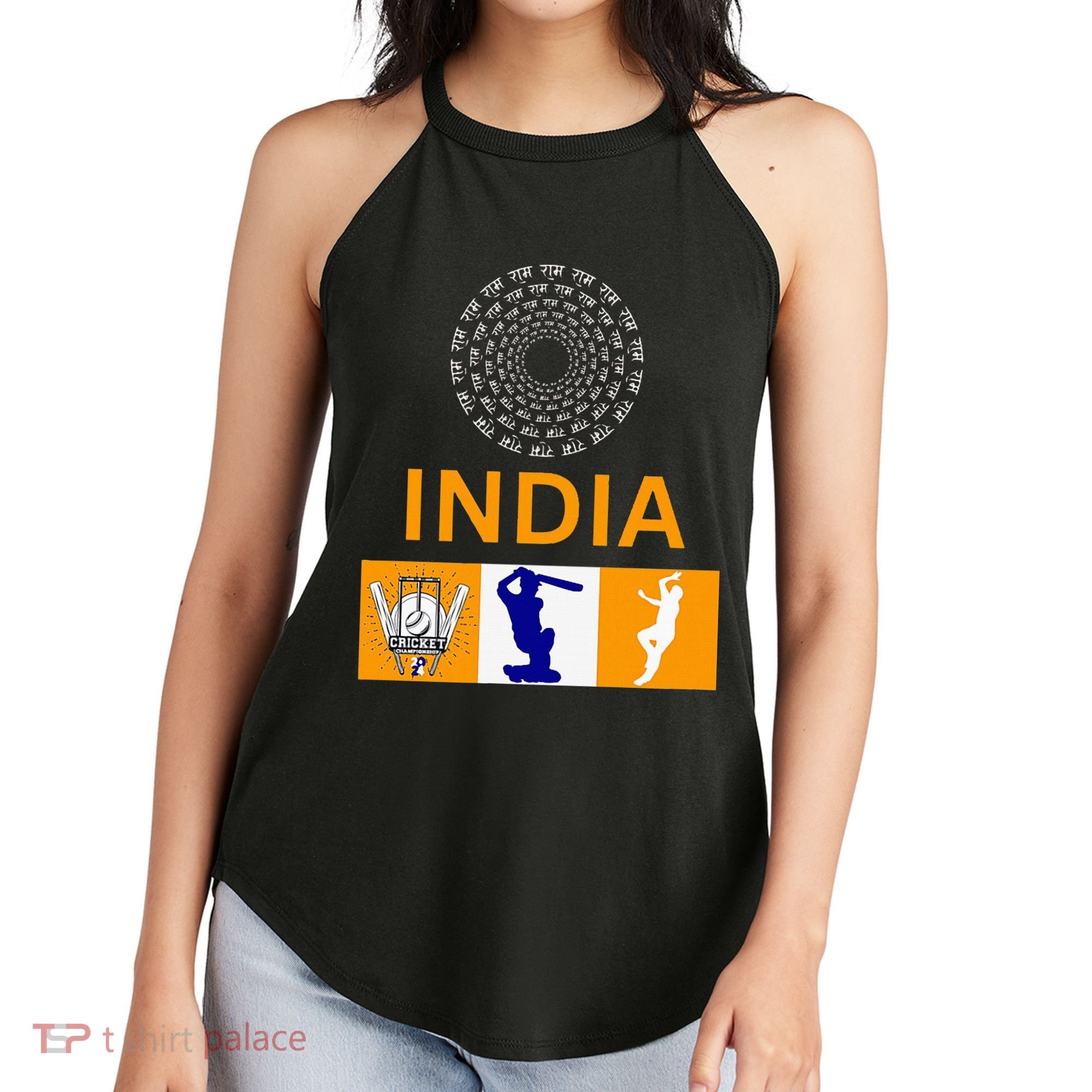 2024 India Cricket Jersey India Cricket In Usa Women's Perfect Tri Rocker Tank