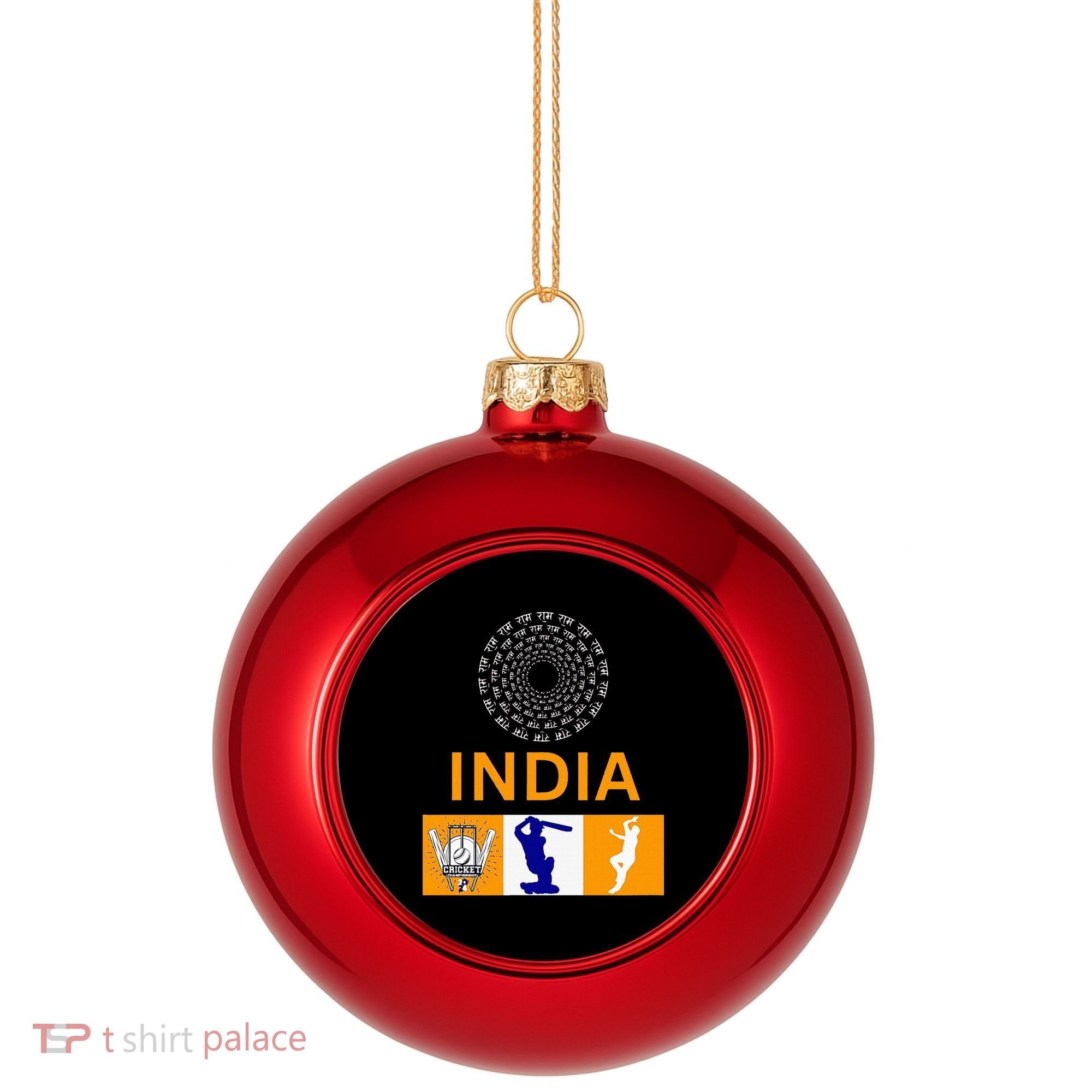 2024 India Cricket Jersey India Cricket In Usa Plastic Christmas Ball Ornament