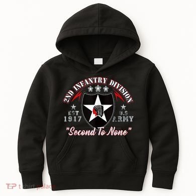 2nd Infantry Division Shirts Second To None Kids Hoodie