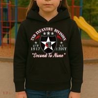 2nd Infantry Division Shirts Second To None Kids Hoodie thumb 3