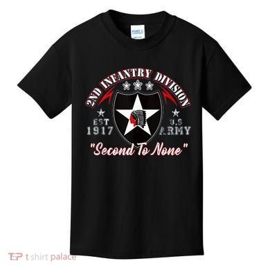 2nd Infantry Division Shirts Second To None Kids T-Shirt