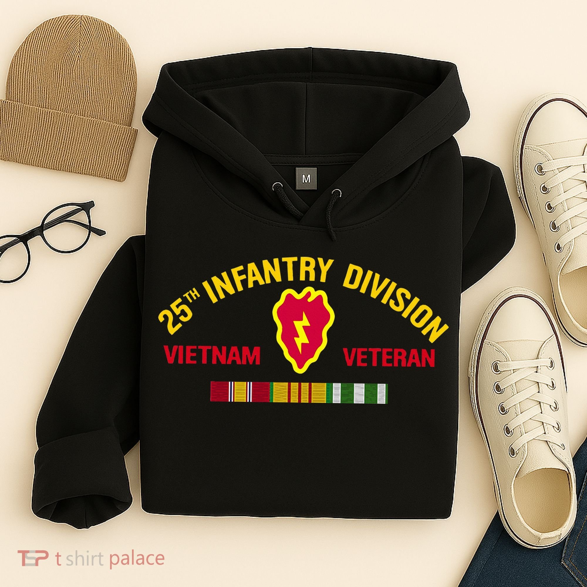 25th Infantry Division Vietnam War Veteran Hoodie