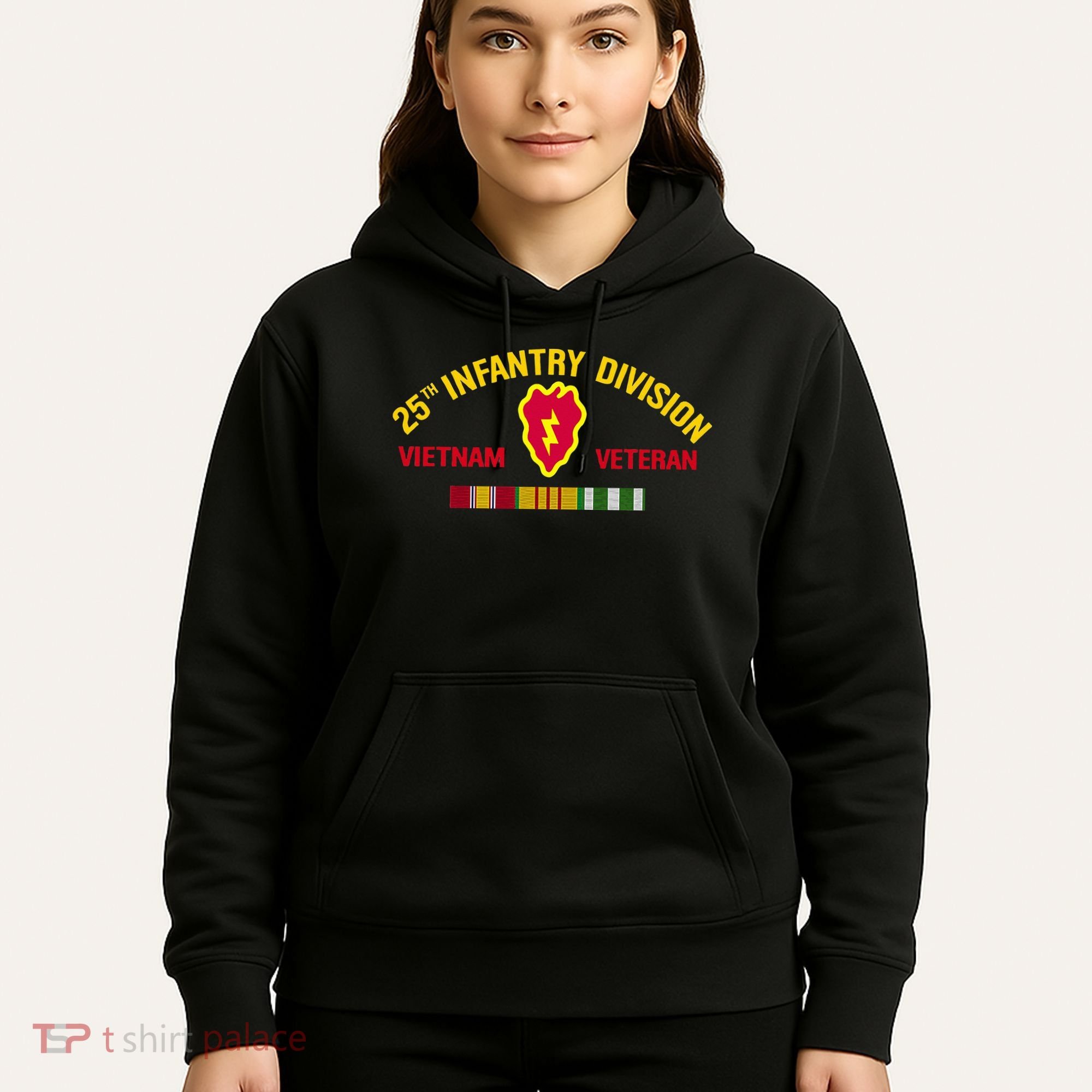 25th Infantry Division Vietnam War Veteran Hoodie