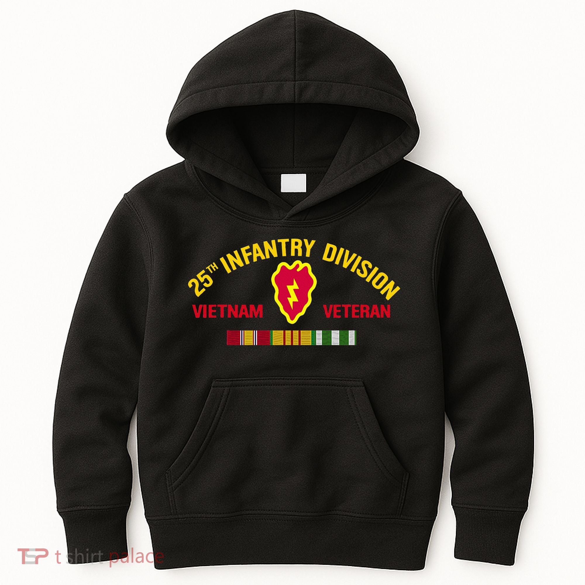 25th Infantry Division Vietnam War Veteran Kids Hoodie