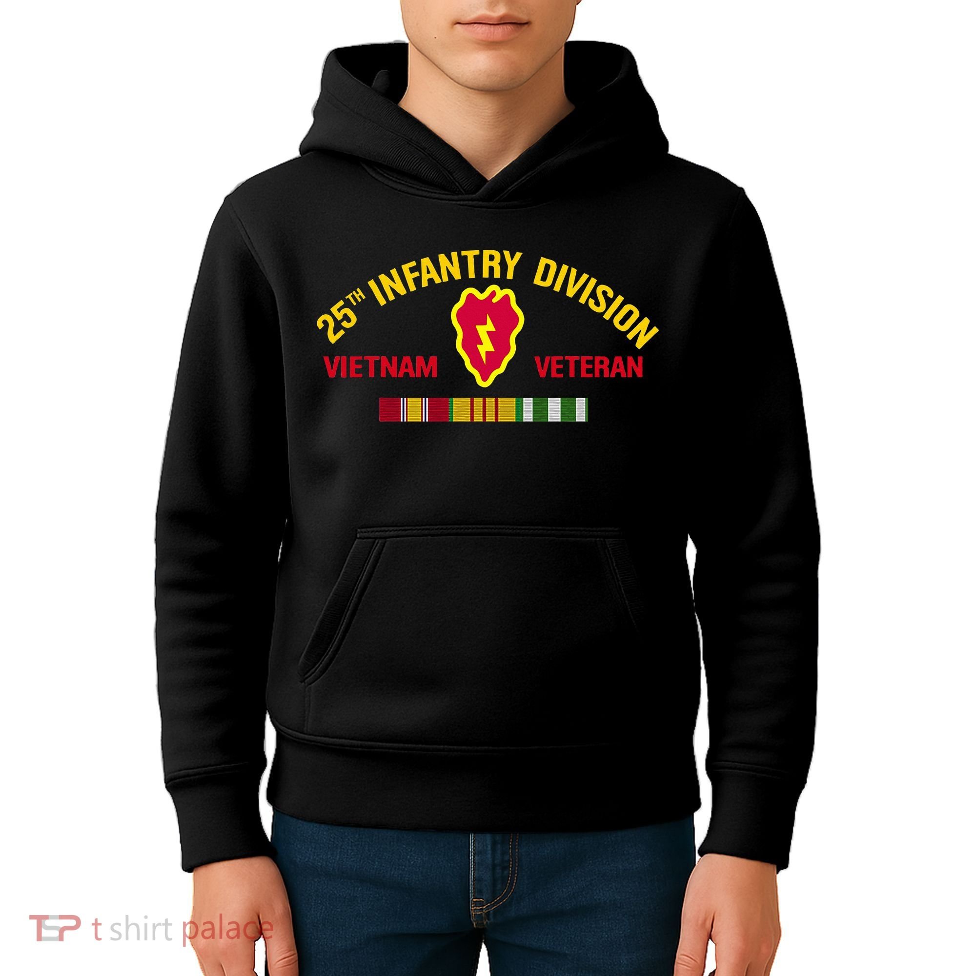 25th Infantry Division Vietnam War Veteran Kids Hoodie