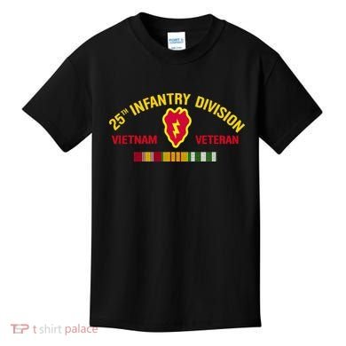 25th Infantry Division Vietnam War Veteran Kids T-Shirt