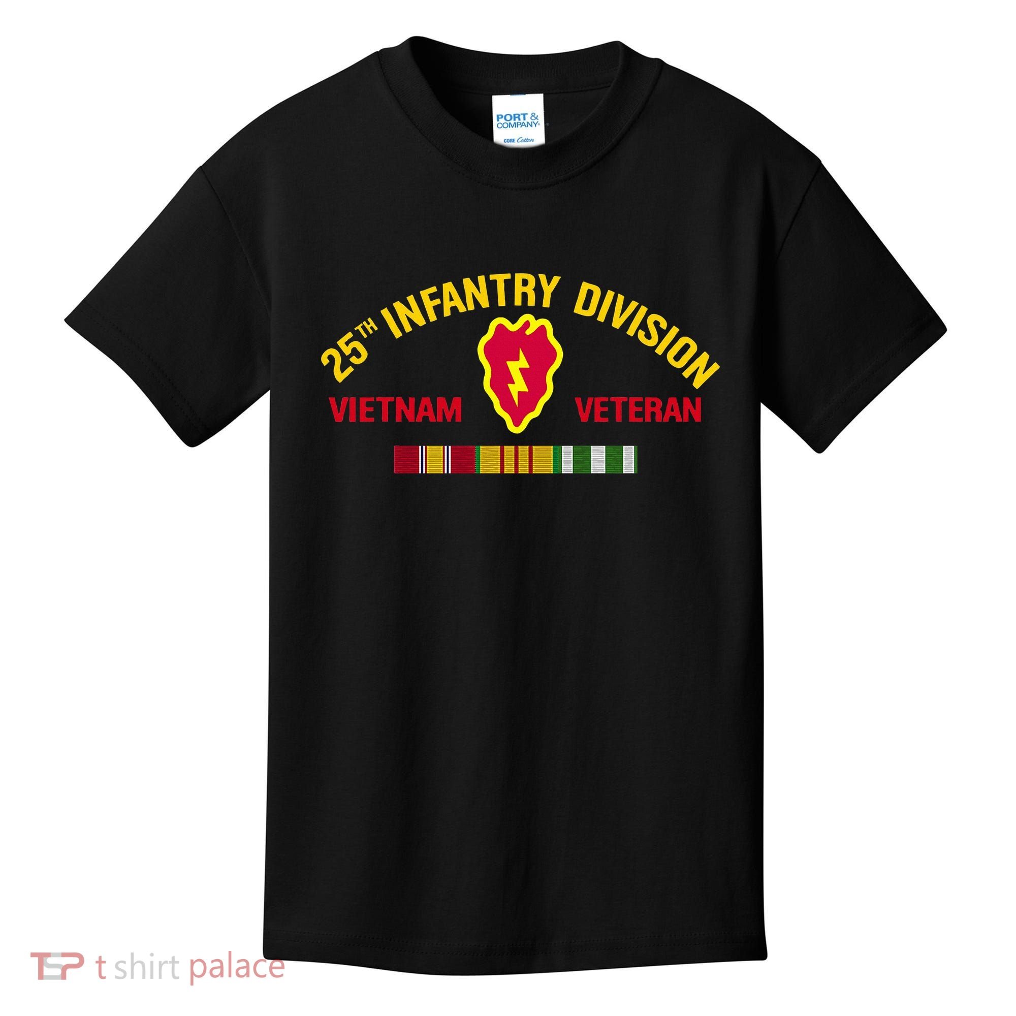 25th Infantry Division Vietnam War Veteran Kids T-Shirt
