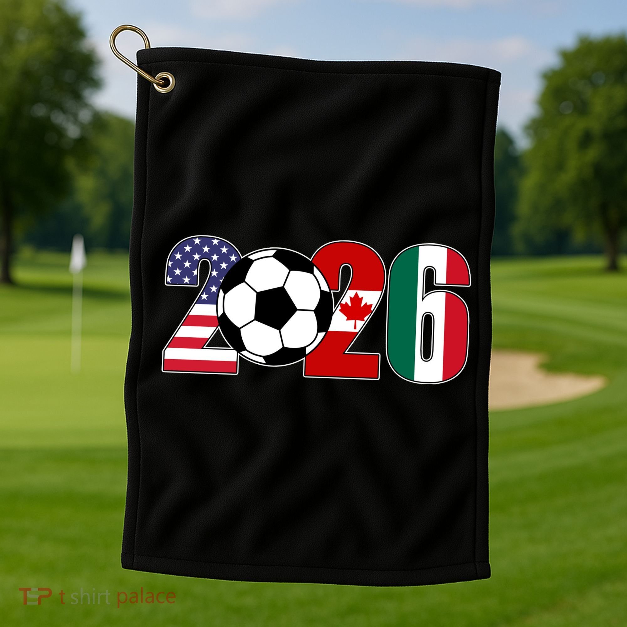 2026 International Soccer Tournament Golf Towel