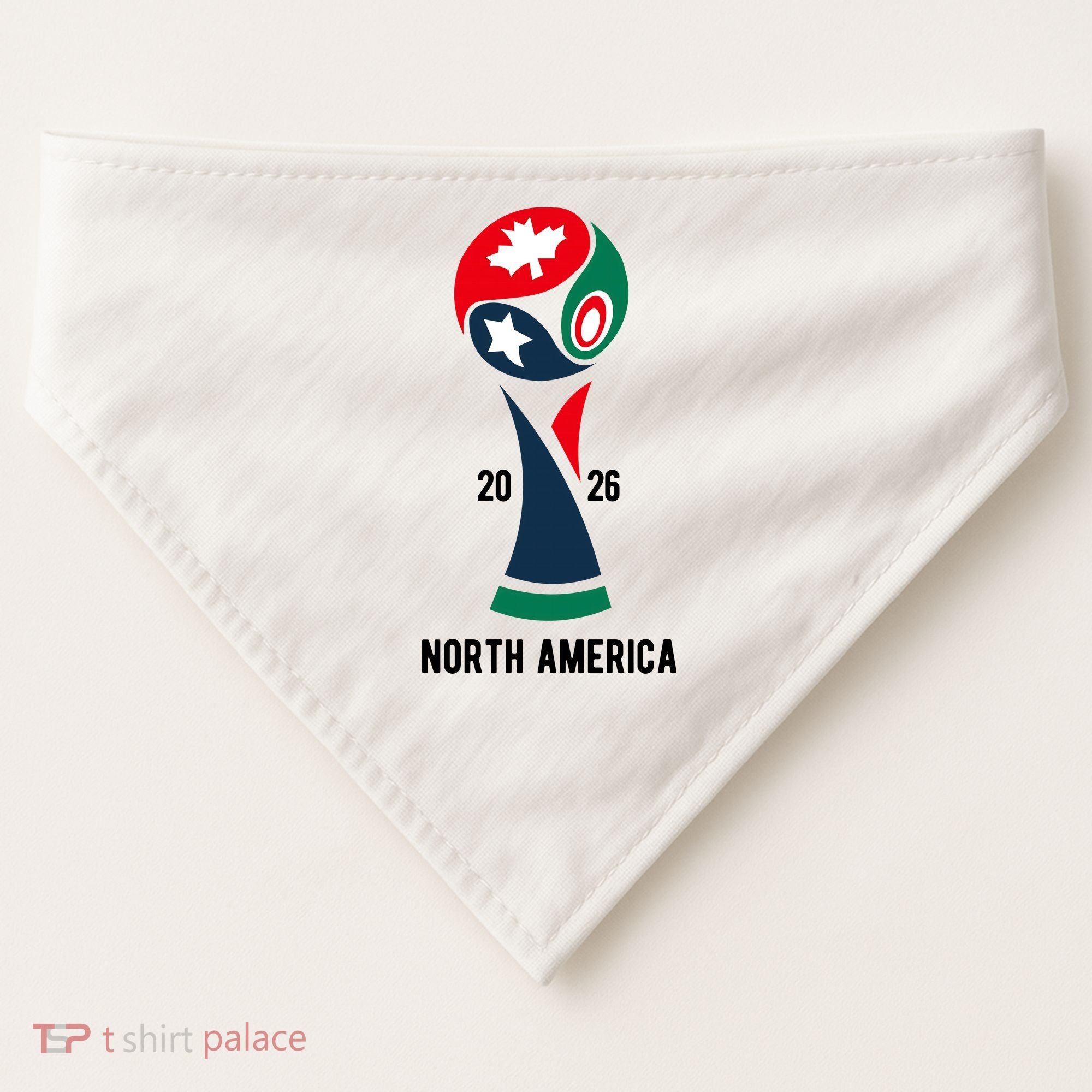 2026 International Soccer Tournament North America USA-Made Doggie Bandana
