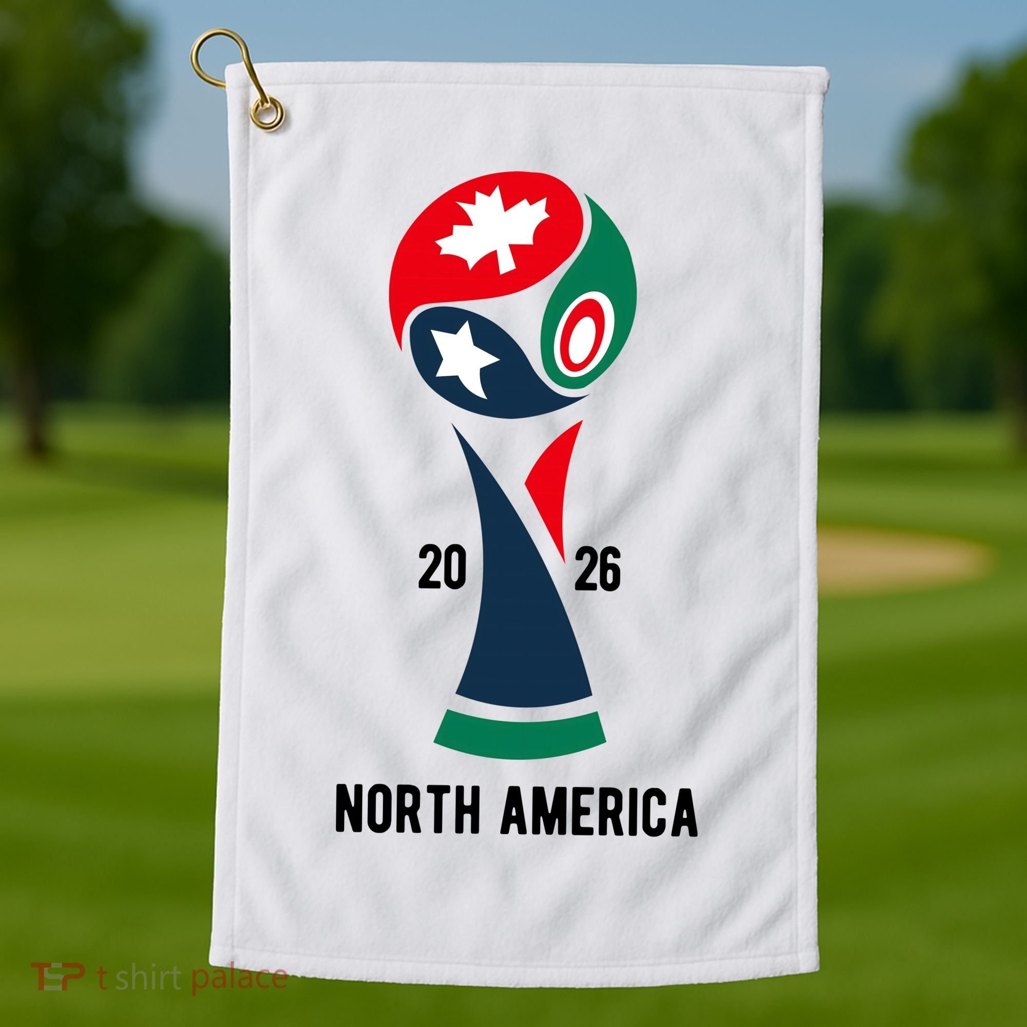 2026 International Soccer Tournament North America Golf Towel