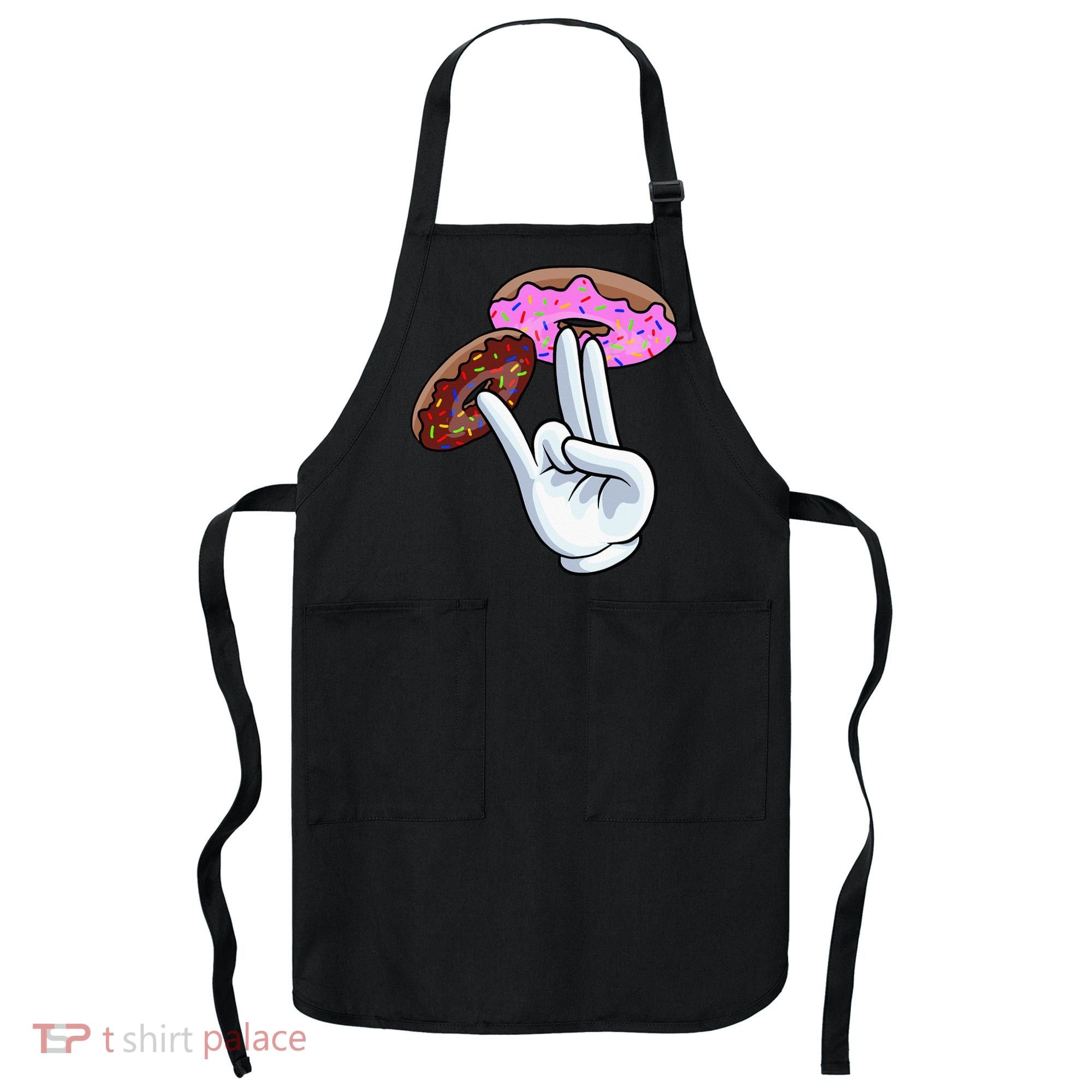 2 In The Pink 1 In The Stink I Dirty Donuts Hand Humor Apron