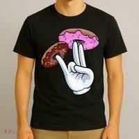 2 In The Pink 1 In The Stink I Dirty Donuts Hand Humor T-Shirt thumb 3